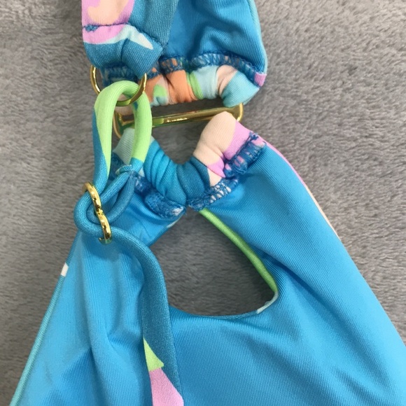 Becca Nostalgic Plunge One Piece Swim Suit Size Small New - Picture 6 of 9